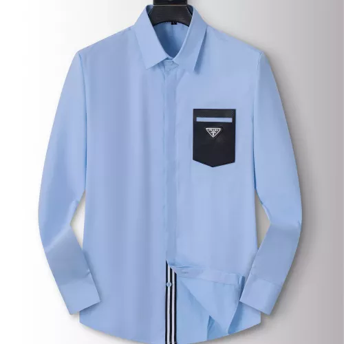 Prada Shirts Long Sleeved For Men #1282938 $40.00 USD, Wholesale Replica Prada Shirts