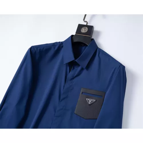 Replica Prada Shirts Long Sleeved For Men #1282939 $40.00 USD for Wholesale