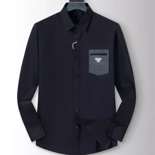 Prada Shirts Long Sleeved For Men #1282940 $40.00 USD, Wholesale Replica Prada Shirts