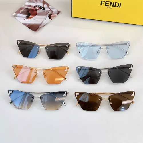 Replica Fendi AAA Quality Sunglasses #1282945 $60.00 USD for Wholesale