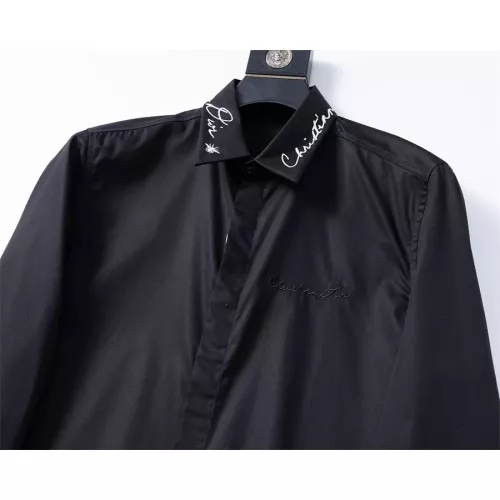 Replica Christian Dior Shirts Long Sleeved For Men #1282973 $48.00 USD for Wholesale