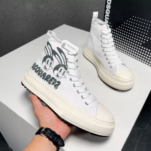 Replica Dsquared High Tops Shoes For Men #1282982 $105.00 USD for Wholesale