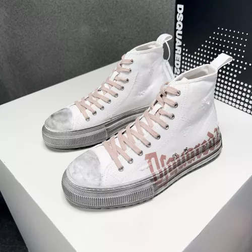 Dsquared High Tops Shoes For Men #1282983 $105.00 USD, Wholesale Replica Dsquared High Tops Shoes