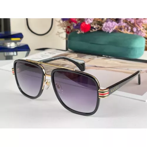 Gucci AAA Quality Sunglasses #1282986 $56.00 USD, Wholesale Replica Gucci AAA Quality Sunglasses