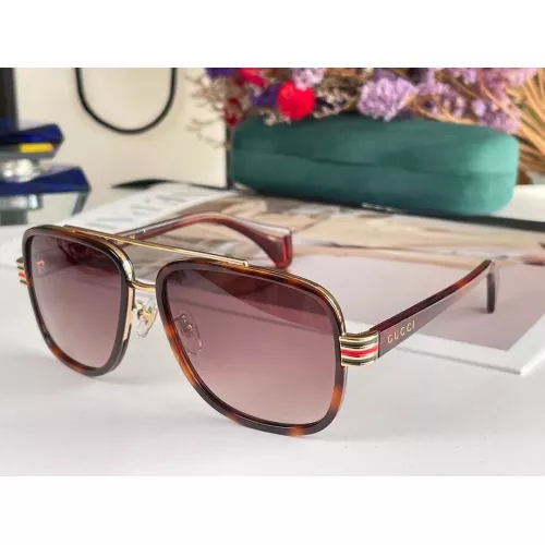 Gucci AAA Quality Sunglasses #1282988 $56.00 USD, Wholesale Replica Gucci AAA Quality Sunglasses