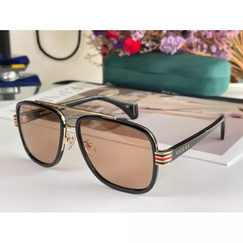 Gucci AAA Quality Sunglasses #1282989 $56.00 USD, Wholesale Replica Gucci AAA Quality Sunglasses