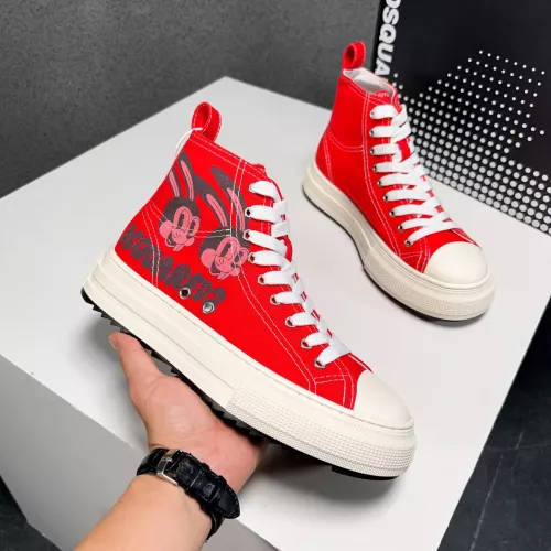 Replica Dsquared High Tops Shoes For Men #1282991 $105.00 USD for Wholesale