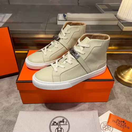 Hermes High Tops Shoes For Men #1282992 $130.00 USD, Wholesale Replica Hermes High Tops Shoes