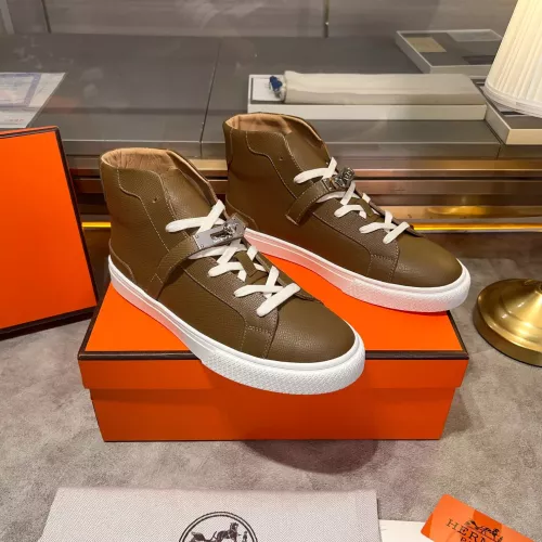 Replica Hermes High Tops Shoes For Men #1282993 $130.00 USD for Wholesale