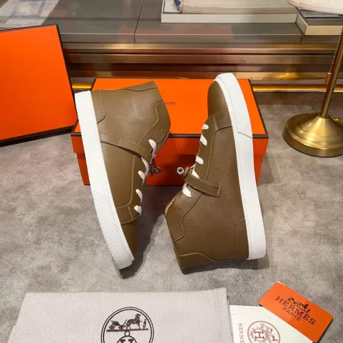 Replica Hermes High Tops Shoes For Men #1282993 $130.00 USD for Wholesale