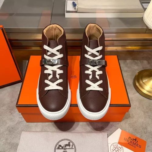 Replica Hermes High Tops Shoes For Men #1282994 $130.00 USD for Wholesale