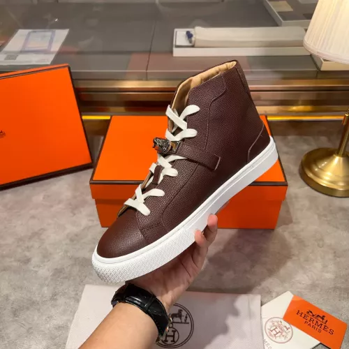 Replica Hermes High Tops Shoes For Men #1282994 $130.00 USD for Wholesale