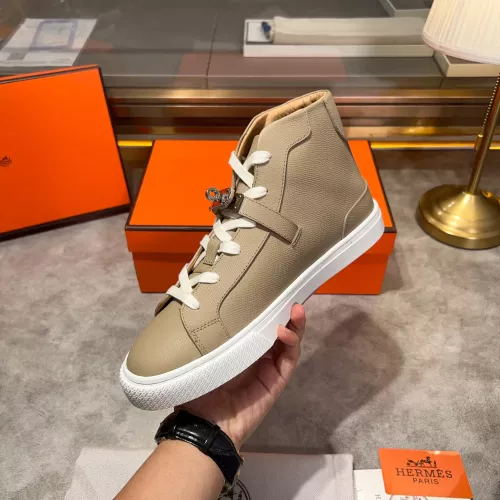 Replica Hermes High Tops Shoes For Men #1282995 $130.00 USD for Wholesale