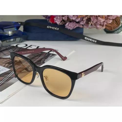 Gucci AAA Quality Sunglasses #1283152 $56.00 USD, Wholesale Replica Gucci AAA Quality Sunglasses