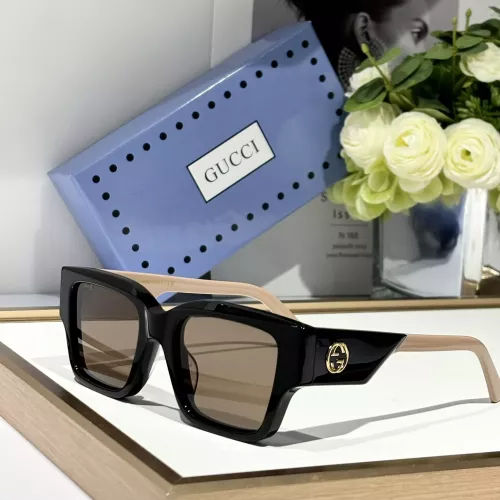 Gucci AAA Quality Sunglasses #1283170 $64.00 USD, Wholesale Replica Gucci AAA Quality Sunglasses