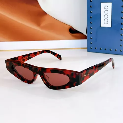 Gucci AAA Quality Sunglasses #1283236 $56.00 USD, Wholesale Replica Gucci AAA Quality Sunglasses