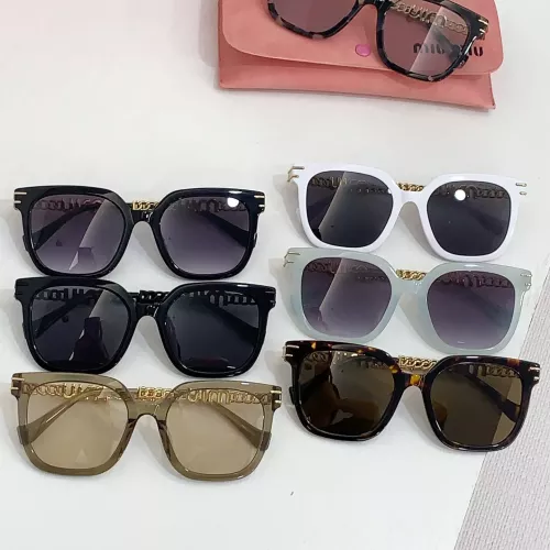 Replica MIU MIU AAA Quality Sunglasses #1283457 $60.00 USD for Wholesale