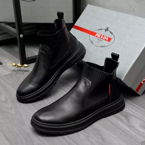 Prada Boots For Men #1283562 $85.00 USD, Wholesale Replica Prada Boots