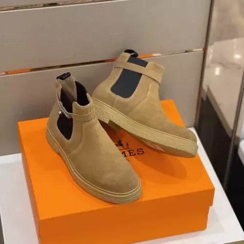 Replica Hermes Boots For Men #1283573 $162.00 USD for Wholesale