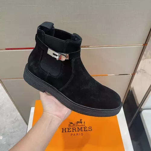 Replica Hermes Boots For Men #1283574 $162.00 USD for Wholesale