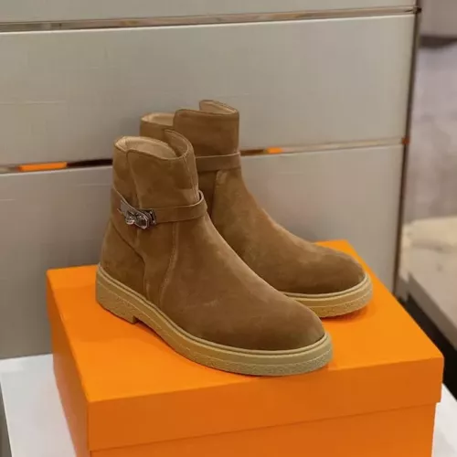 Replica Hermes Boots For Men #1283581 $162.00 USD for Wholesale