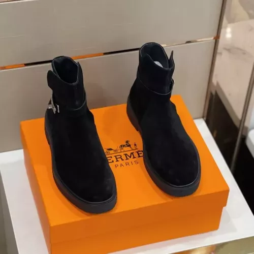 Replica Hermes Boots For Men #1283582 $162.00 USD for Wholesale