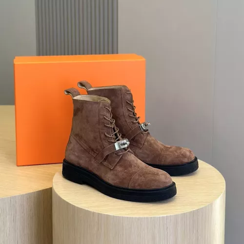 Replica Hermes Boots For Men #1283595 $170.00 USD for Wholesale