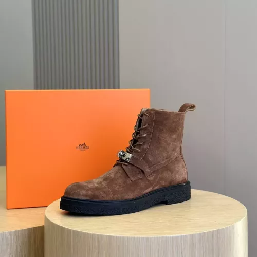 Replica Hermes Boots For Men #1283595 $170.00 USD for Wholesale