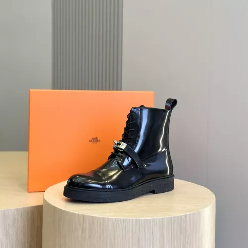 Replica Hermes Boots For Men #1283596 $170.00 USD for Wholesale