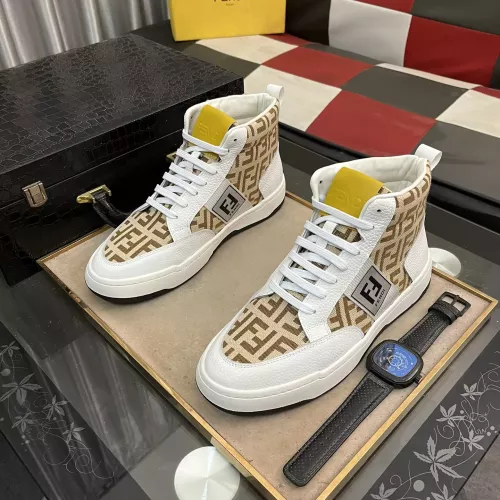 Fendi High Tops Casual Shoes For Men #1283656 $80.00 USD, Wholesale Replica Fendi High Tops Casual Shoes