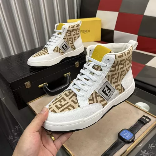 Replica Fendi High Tops Casual Shoes For Men #1283656 $80.00 USD for Wholesale