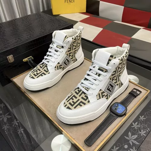 Fendi High Tops Casual Shoes For Men #1283662 $80.00 USD, Wholesale Replica Fendi High Tops Casual Shoes