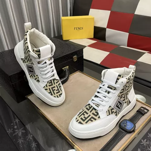 Replica Fendi High Tops Casual Shoes For Men #1283662 $80.00 USD for Wholesale