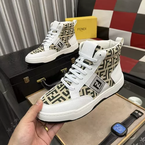 Replica Fendi High Tops Casual Shoes For Men #1283662 $80.00 USD for Wholesale