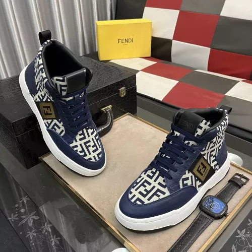 Replica Fendi High Tops Casual Shoes For Men #1283663 $80.00 USD for Wholesale