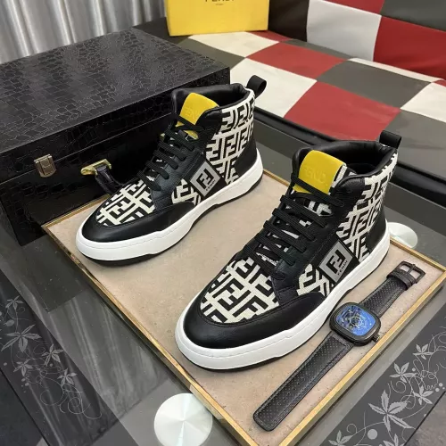 Fendi High Tops Casual Shoes For Men #1283664 $80.00 USD, Wholesale Replica Fendi High Tops Casual Shoes