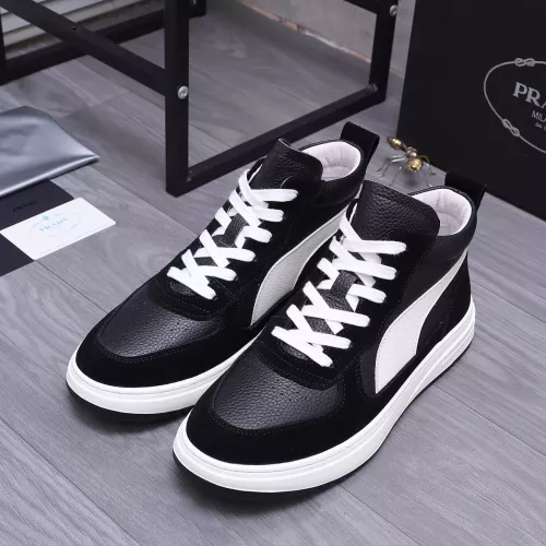 Replica Prada High Top Shoes For Men #1283957 $85.00 USD for Wholesale