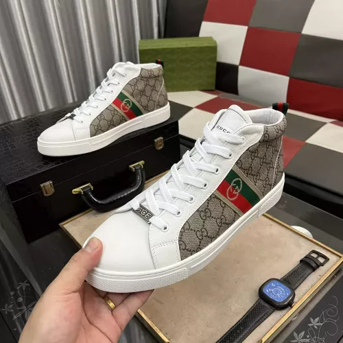 Gucci High Tops Shoes For Men #1284098 $76.00 USD, Wholesale Replica Gucci High Tops Shoes