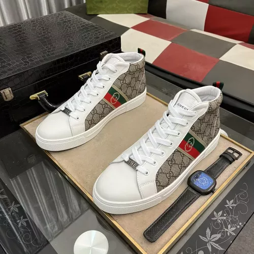 Replica Gucci High Tops Shoes For Men #1284098 $76.00 USD for Wholesale