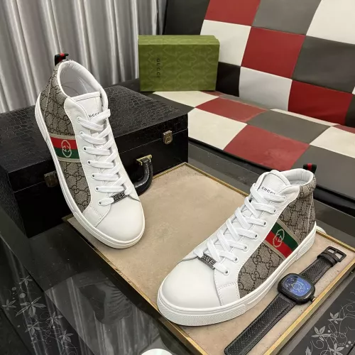 Replica Gucci High Tops Shoes For Men #1284098 $76.00 USD for Wholesale