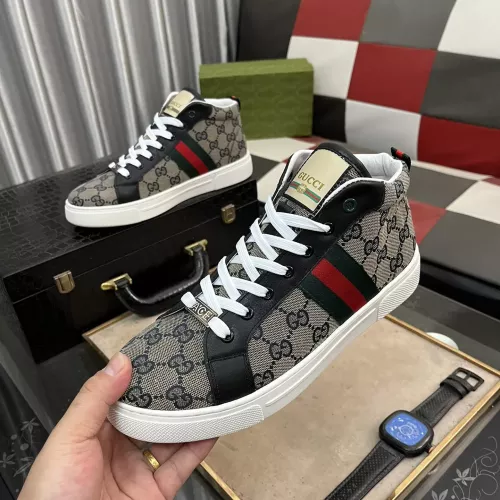 Gucci High Tops Shoes For Men #1284124 $76.00 USD, Wholesale Replica Gucci High Tops Shoes