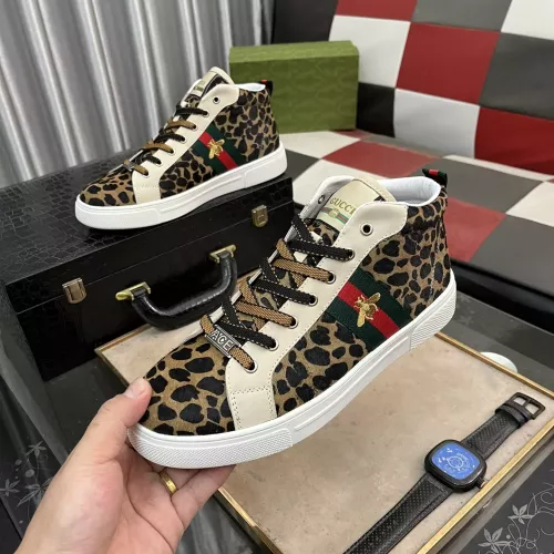 Gucci High Tops Shoes For Men #1284125 $76.00 USD, Wholesale Replica Gucci High Tops Shoes