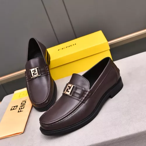 Fendi Leather Shoes For Men #1284238 $92.00 USD, Wholesale Replica Fendi Leather Shoes