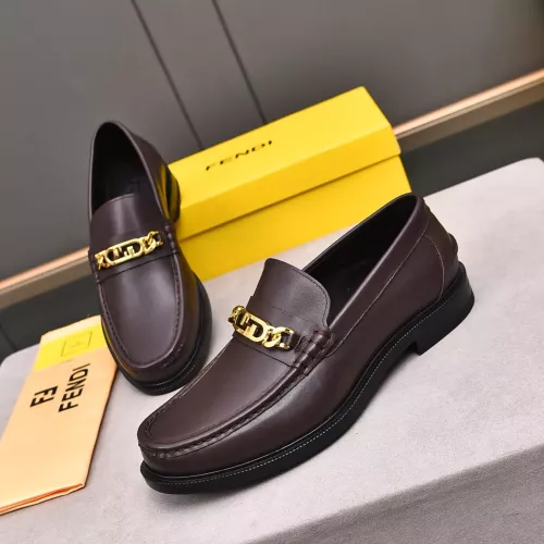 Fendi Leather Shoes For Men #1284239 $92.00 USD, Wholesale Replica Fendi Leather Shoes