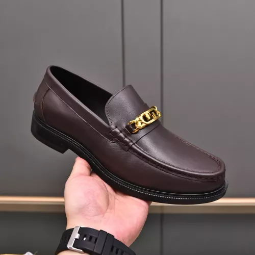 Replica Fendi Leather Shoes For Men #1284239 $92.00 USD for Wholesale