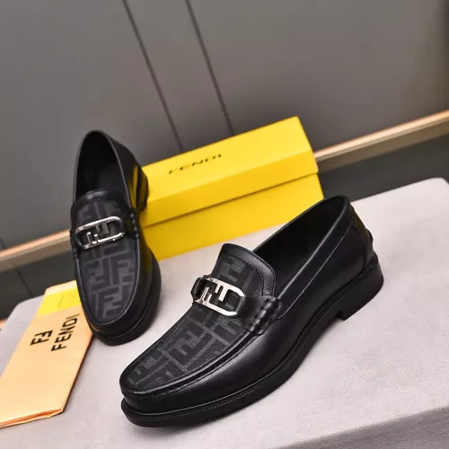 Fendi Leather Shoes For Men #1284240 $92.00 USD, Wholesale Replica Fendi Leather Shoes