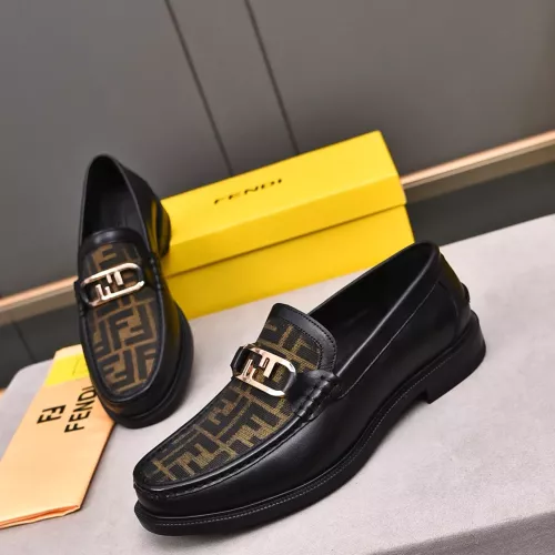 Fendi Leather Shoes For Men #1284241 $92.00 USD, Wholesale Replica Fendi Leather Shoes