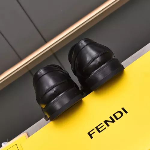 Replica Fendi Leather Shoes For Men #1284241 $92.00 USD for Wholesale