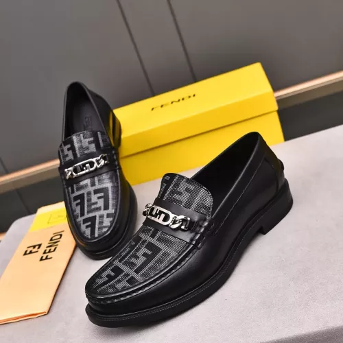 Fendi Leather Shoes For Men #1284242 $92.00 USD, Wholesale Replica Fendi Leather Shoes