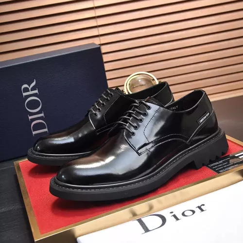 Christian Dior Leather Shoes For Men #1284264 $122.00 USD, Wholesale Replica Christian Dior Leather Shoes